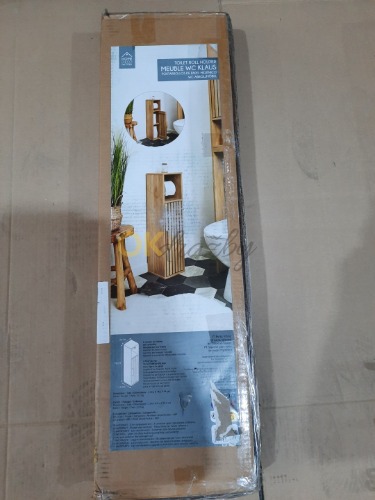 Auction HOME DECO FACTORY, HD0271 držák na toaletní papír, dřevo - dřevotříska, 20x78x19 cm image